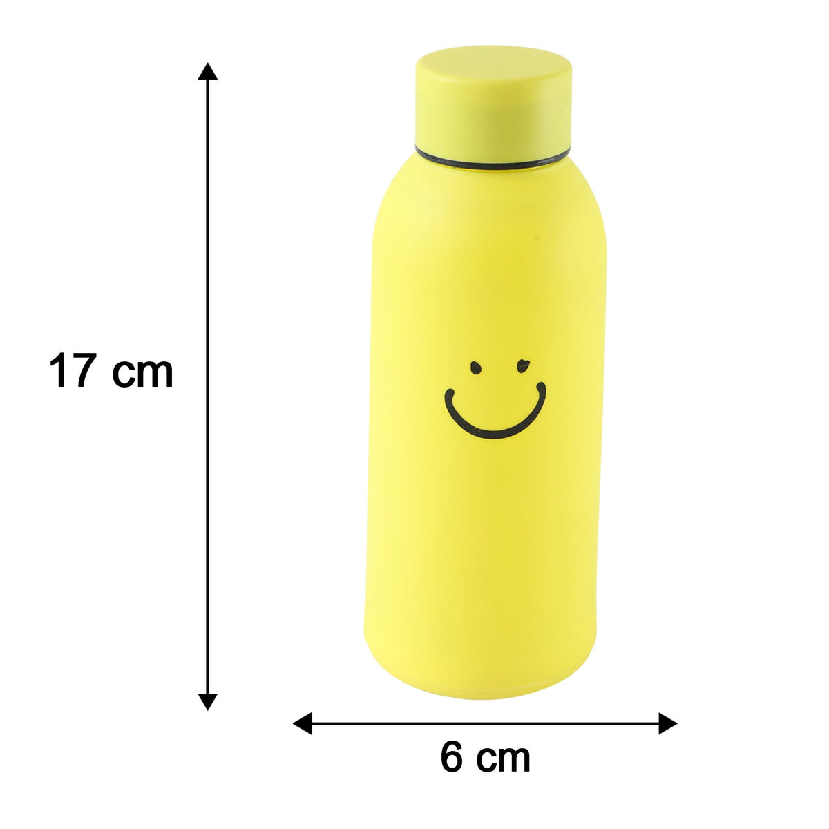 OwlCart EasyLiving – 400 ML Smiley Face Glass Travel Water Bottle with Silicone Sleeve (1 Pc)