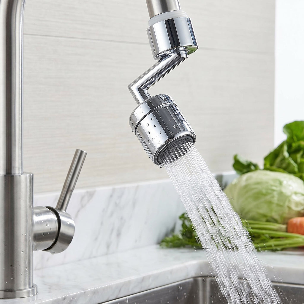 Faucet Aerator – 1080 Degree Swivel, Splash-Proof Water Flow