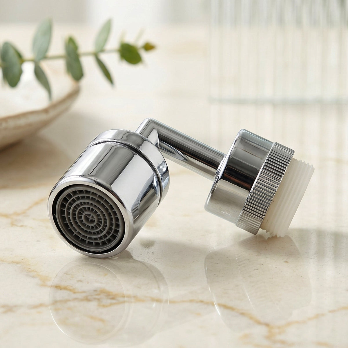 Faucet Aerator – 1080 Degree Swivel, Splash-Proof Water Flow