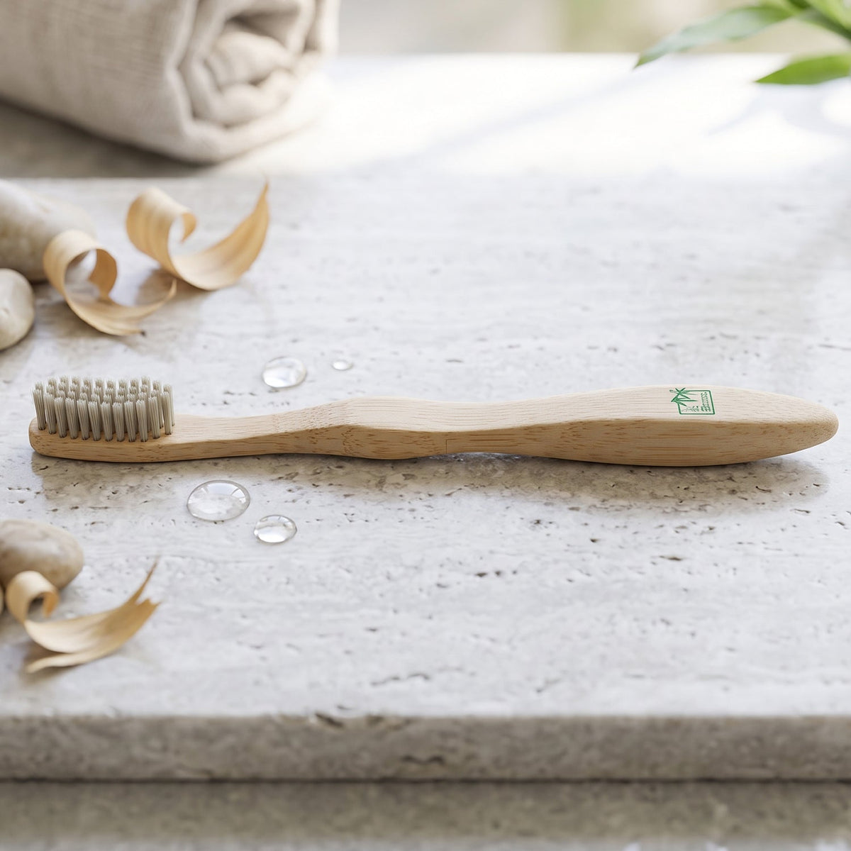 OwlCart HandyHub – Soft Bristle Bamboo Toothbrush, Eco-Friendly Wooden Toothbrush for Travel (1 Pc)
