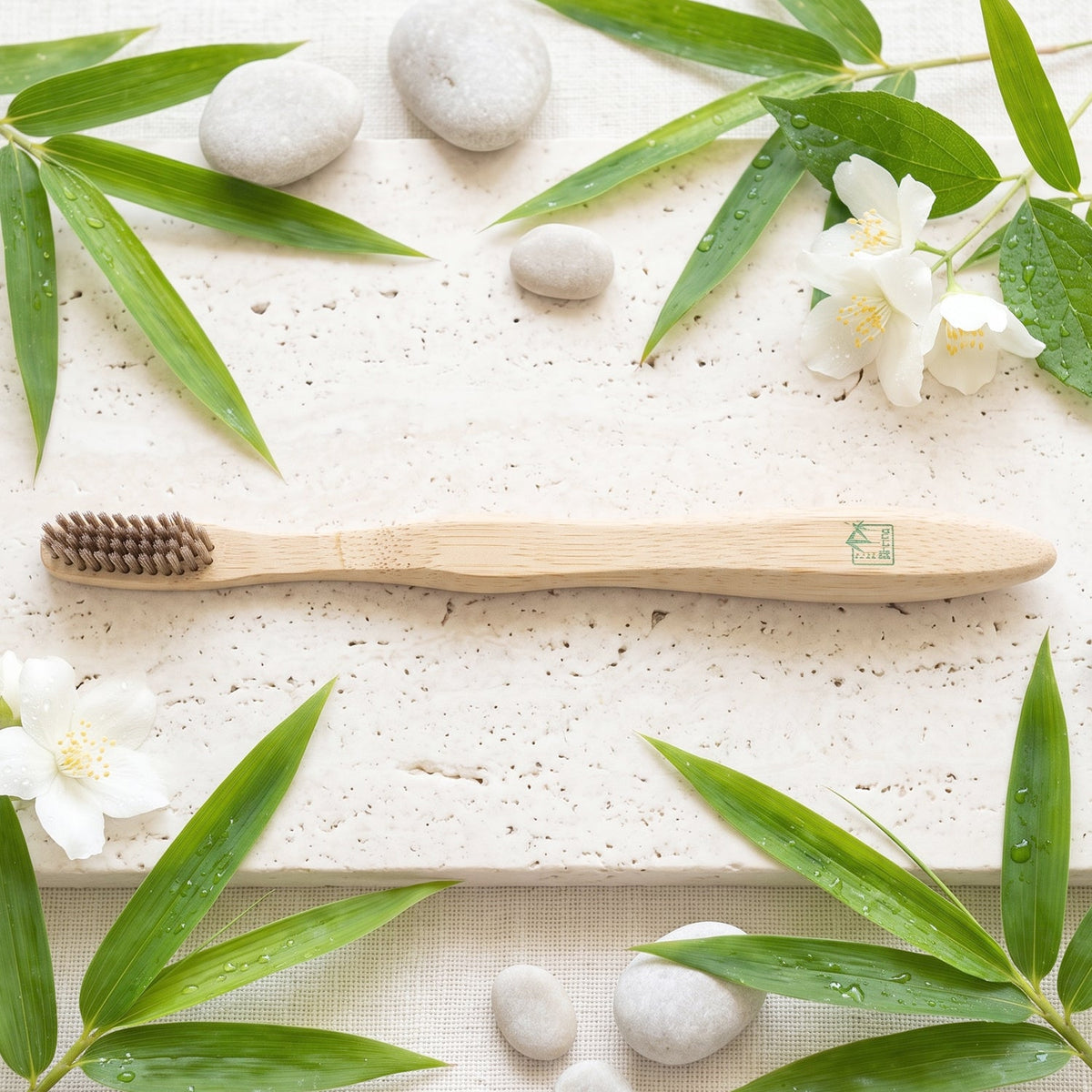 OwlCart HandyHub – Soft Bristle Bamboo Toothbrush, Eco-Friendly Wooden Toothbrush for Travel (1 Pc)