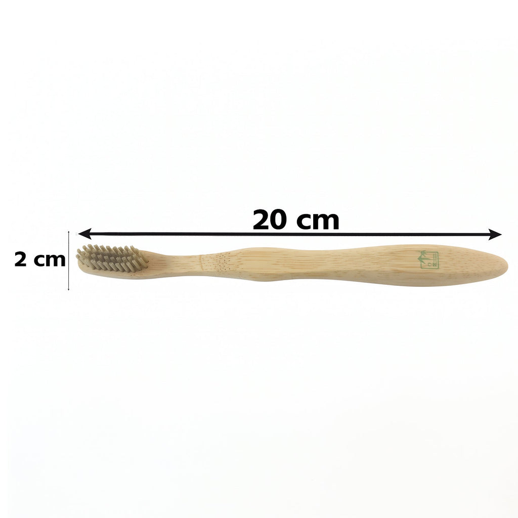 OwlCart HandyHub – Soft Bristle Bamboo Toothbrush, Eco-Friendly Wooden Toothbrush for Travel (1 Pc)
