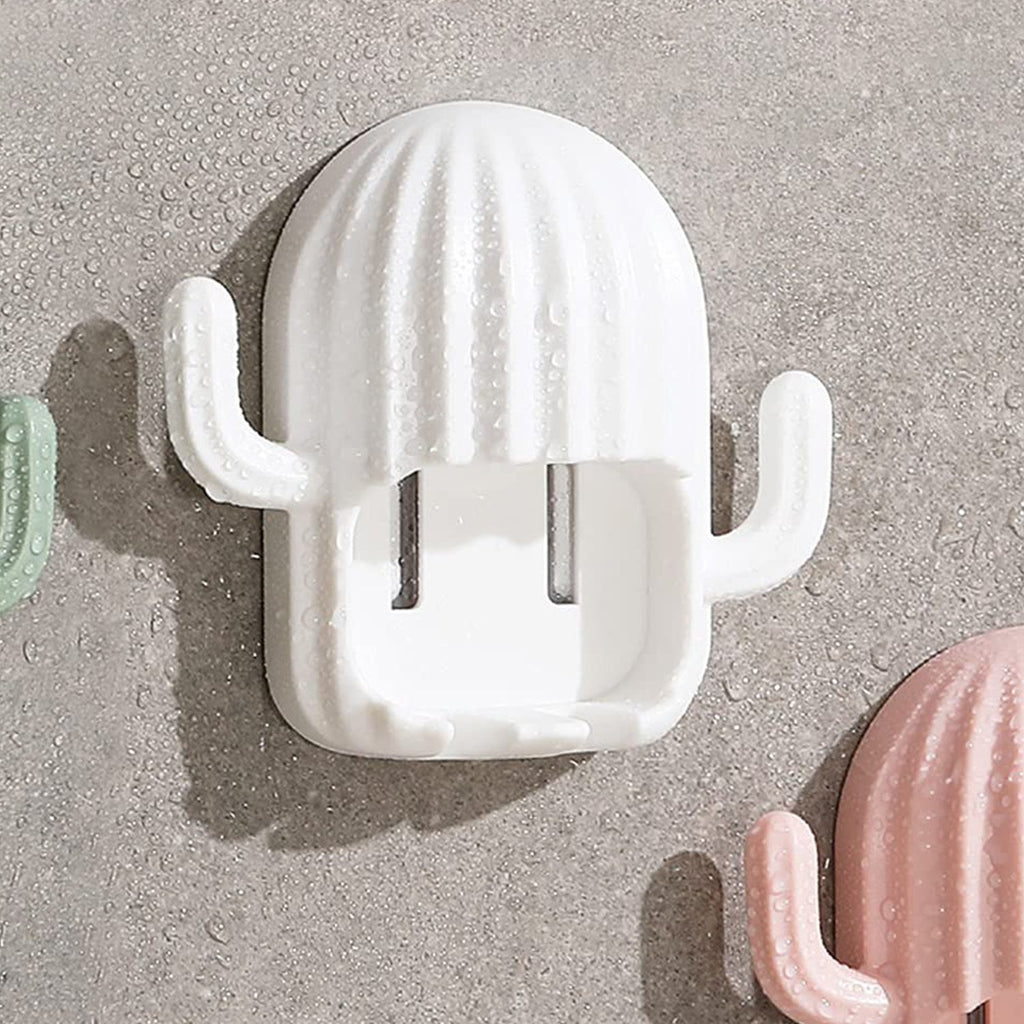 Cactus Toothbrush Holder – Wall Mounted with Dust-Proof Cover