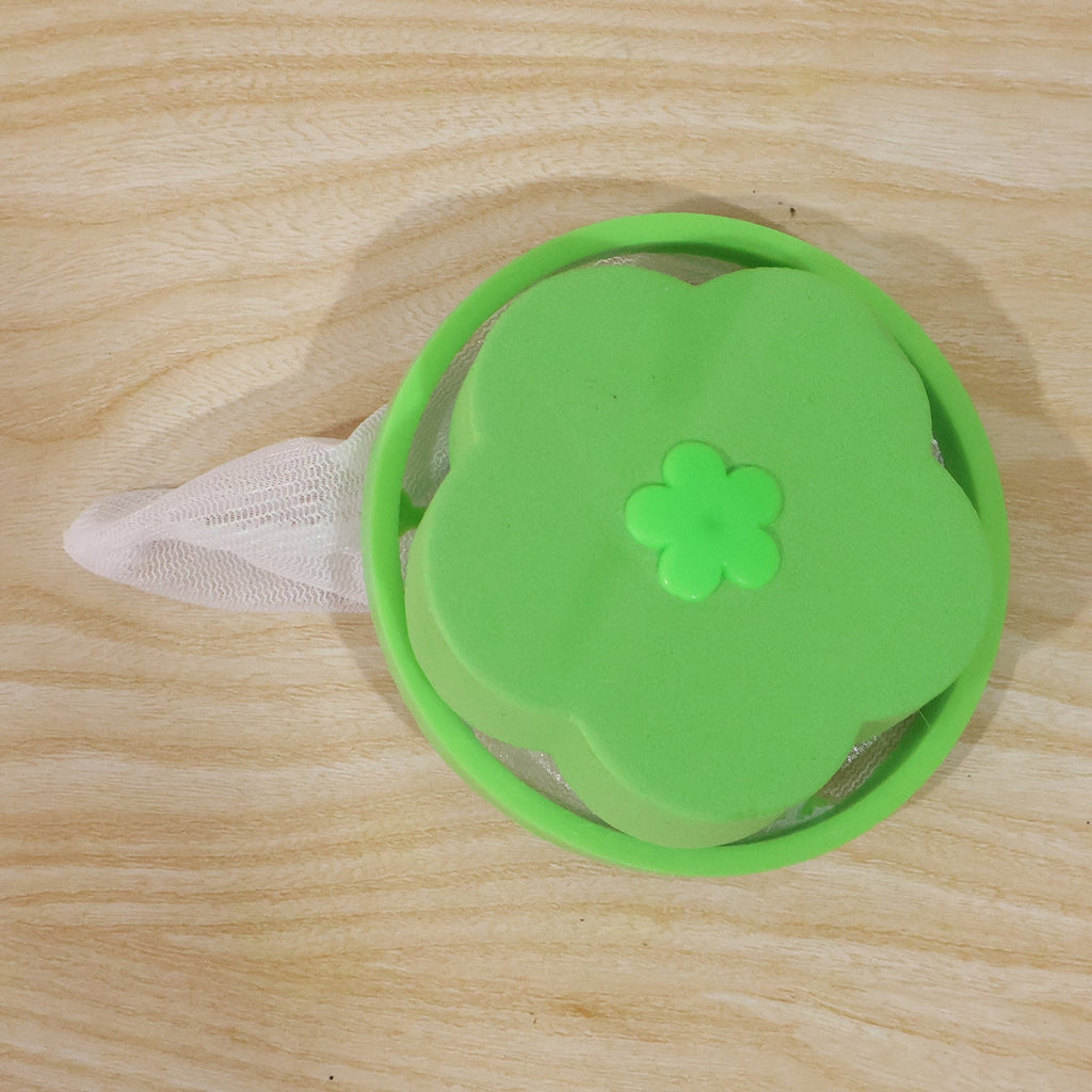 Washing Machine Floating Hair Lint Catcher – Reusable Mesh Flower Filter