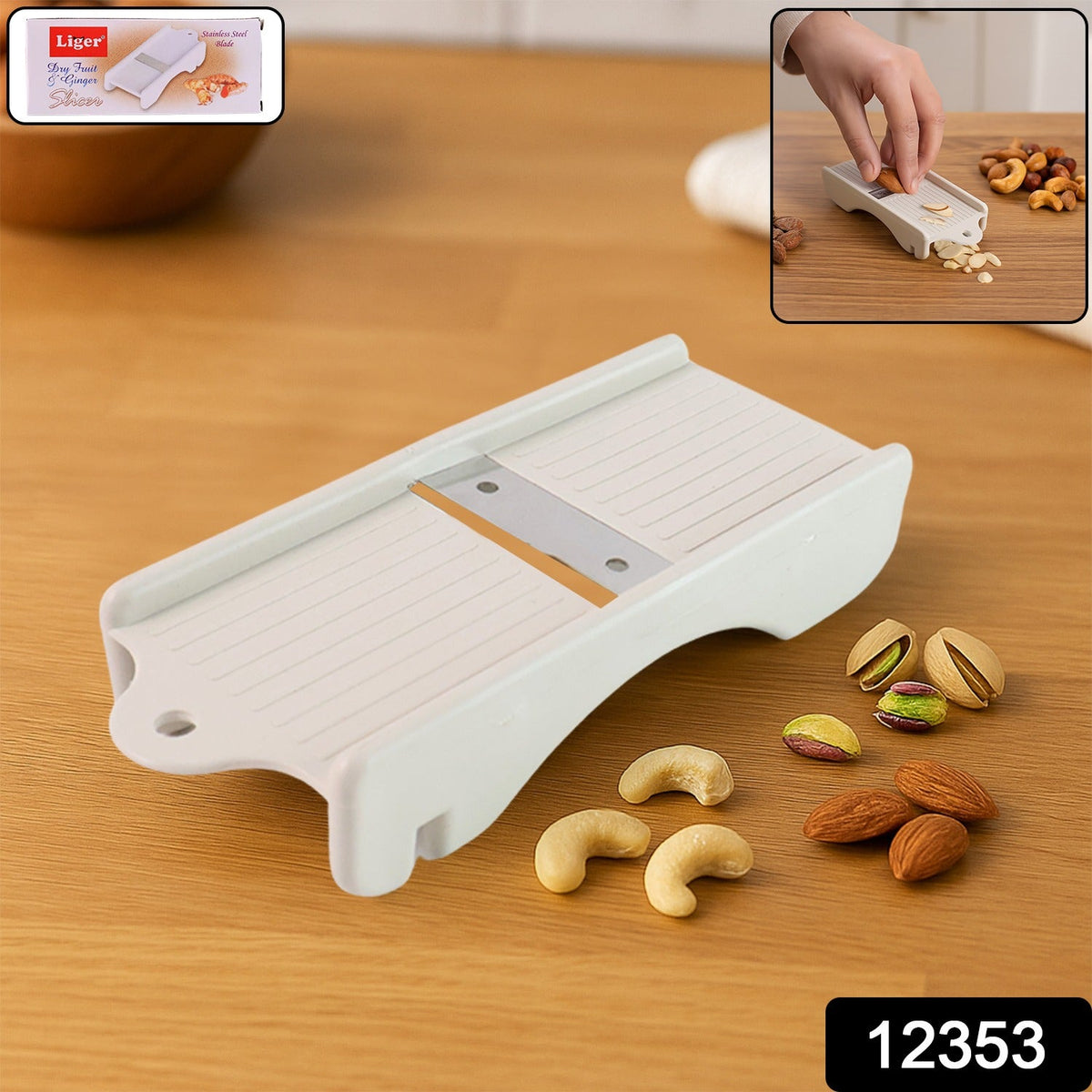 Dry Fruit Slicer – Sharp Stainless Steel Blade for Precise Cutting