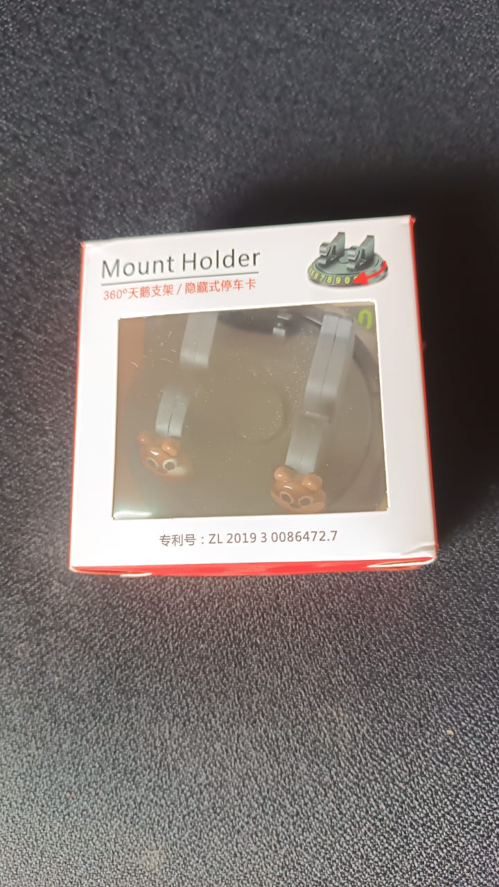 Car Dashboard Mobile Phone Holder Stand with Parking Number Display