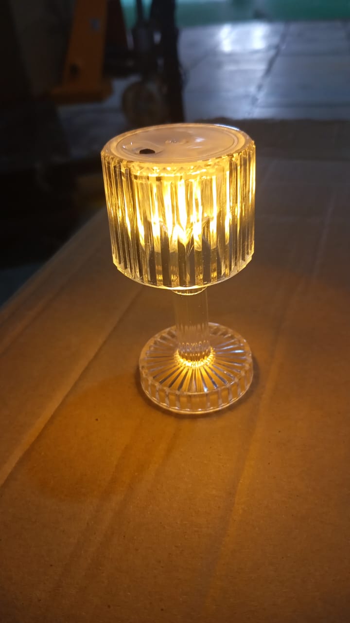 Mini Acrylic LED Desk Lamp – Crystal Design & Portable | Voltronic