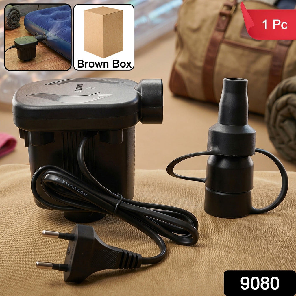 Portable electric air pump for inflatables and pool floats