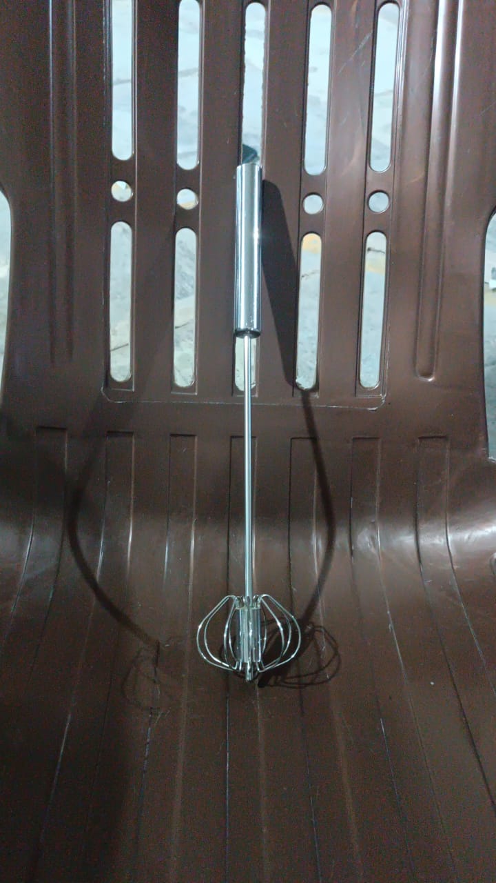 OwlCart NeatNest Stainless Steel Egg Whisk – Hand Push Rotary