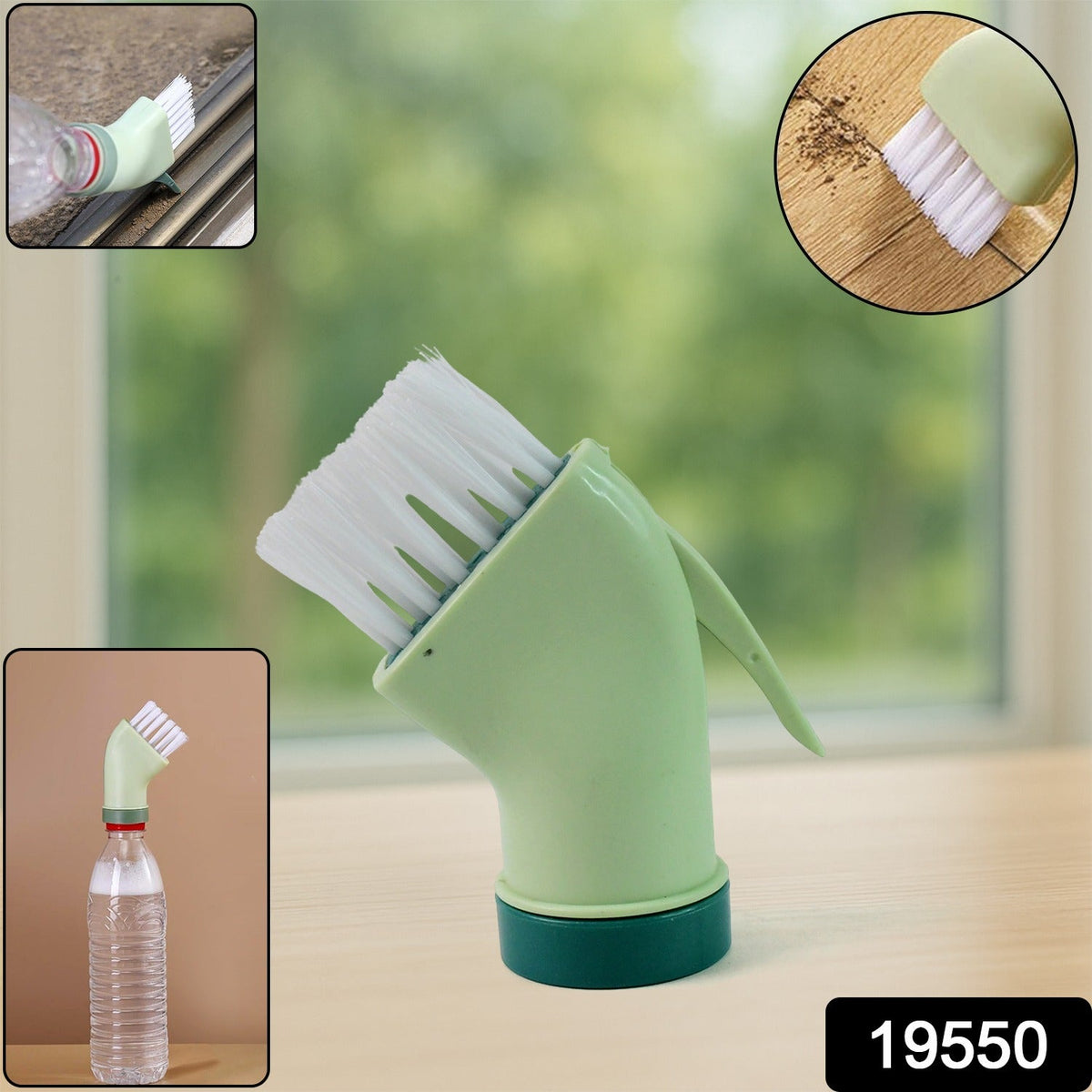 Connectable Cleaning Brush – Built-In Scraper for Narrow Spaces