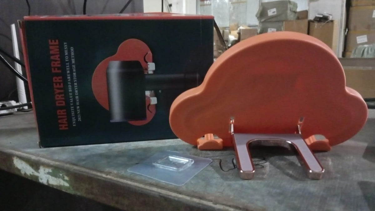 TEST 2 - Hair Dryer Holder – Wall Mounted Foldable Stand | Calm & Curl
