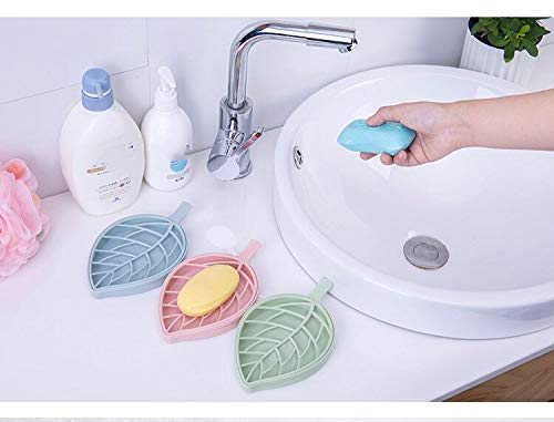 Leaf Shape Soap Holder – Draining Bathroom Dish | VelvetBubbles
