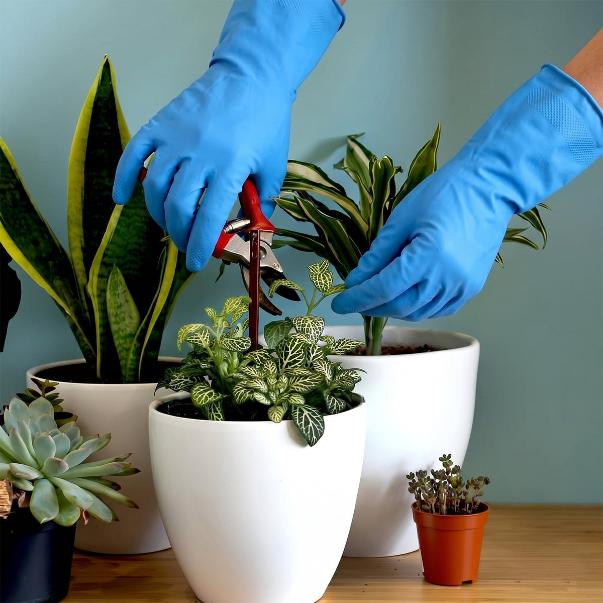 Waterproof Rubber Cleaning Gloves – Durable & Reusable Kitchen Gloves