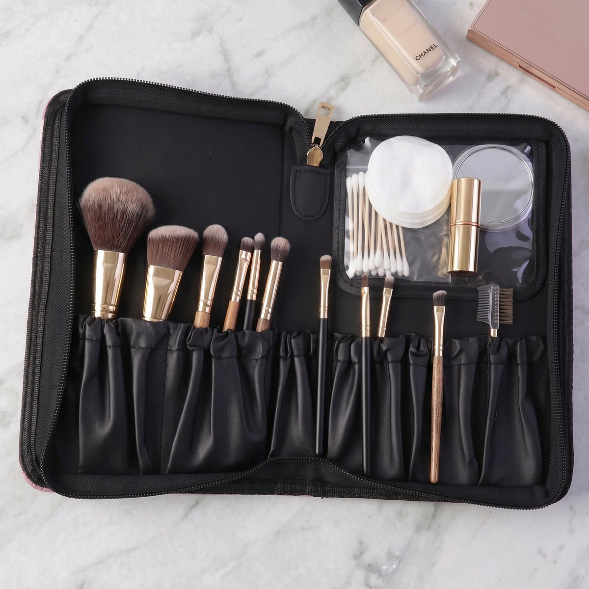 Makeup Organizer Bag – Elegant & Travel-Friendly Design