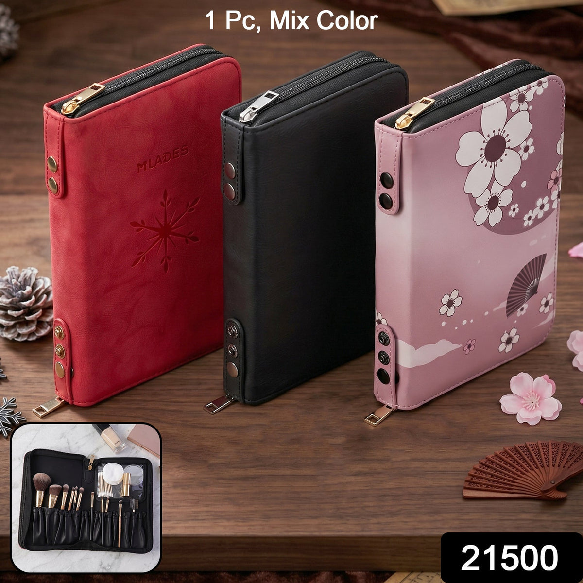 Makeup Organizer Bag – Elegant & Travel-Friendly Design
