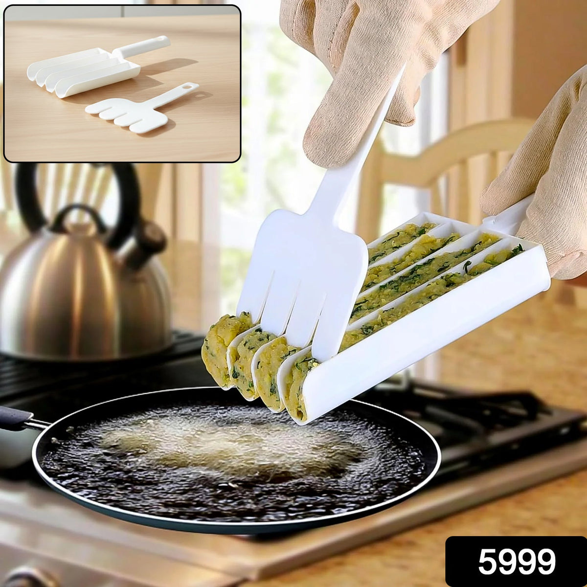 Ergonomic handheld food slicing press tool for uniform snack slicing