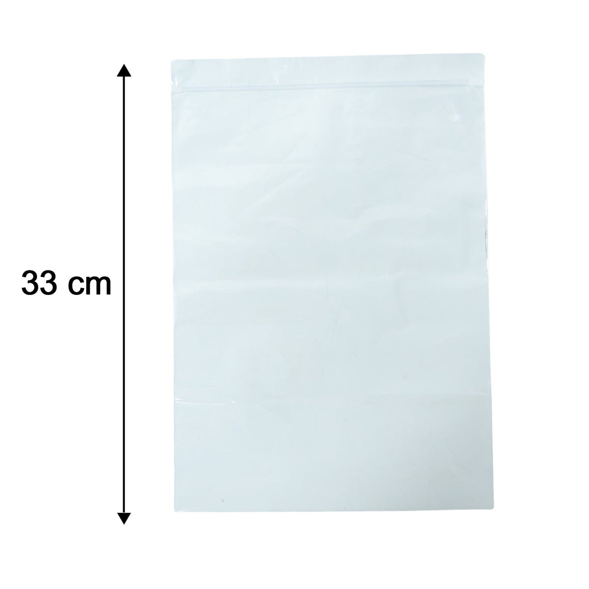 Plastic Zip Lock Bag – Reusable 33x23 cm for Secure Storage